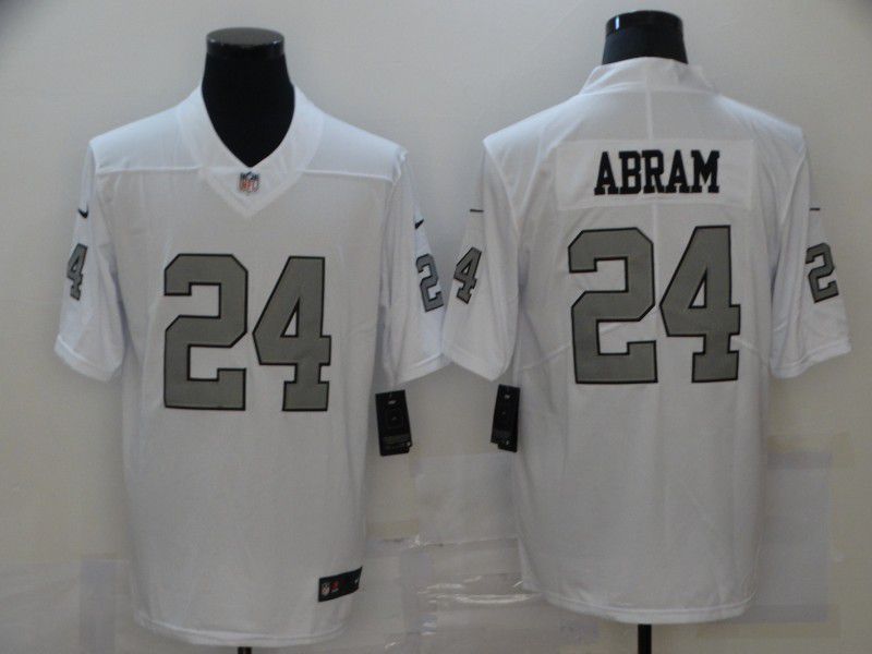 Men Oakland Raiders #24 Abram White Nike Vapor Untouchable Limited 2020 NFL Nike Jerseys